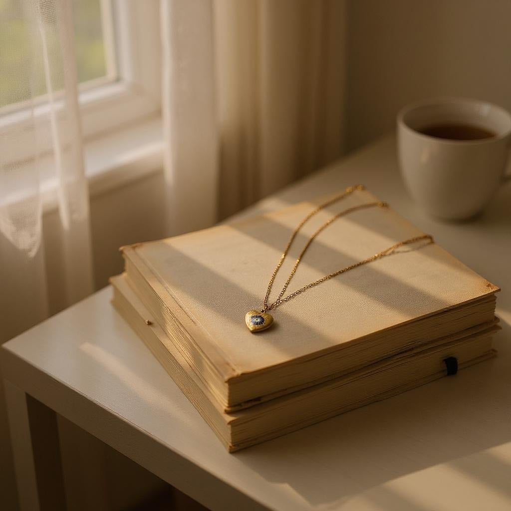 Collar de Cadena con Baño de Oro y Dije en Acero Inoxidable – Accesorios en tendencia - Collar de mujer