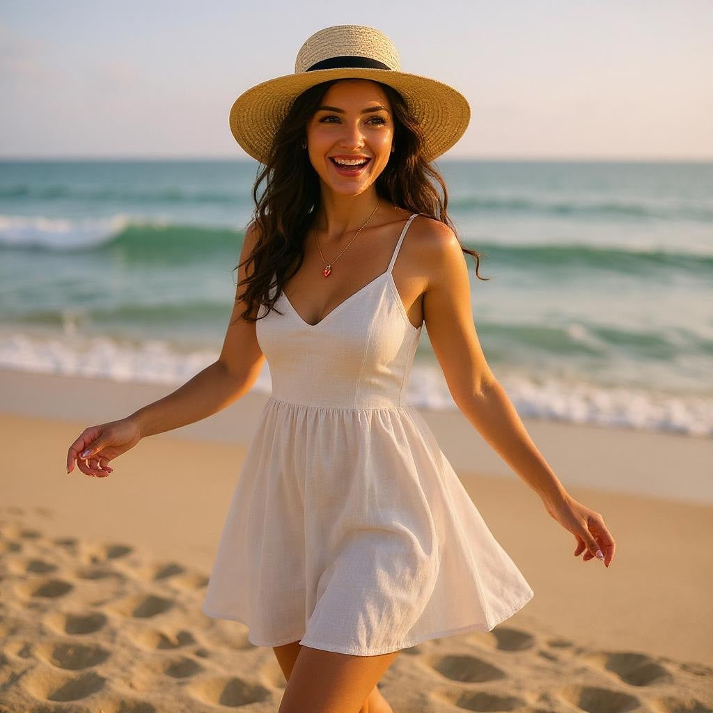 Juego de Collar de Cadena y Pulsera con Baño de Oro y Dije en Acero Inoxidable – Accesorios en tendencia - Collar de mujer