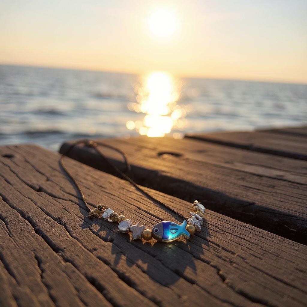 Collar de mujer - Choker de Mujer – Hecho a Mano con Hilo Chino y Cuentas de Acero Inoxidable