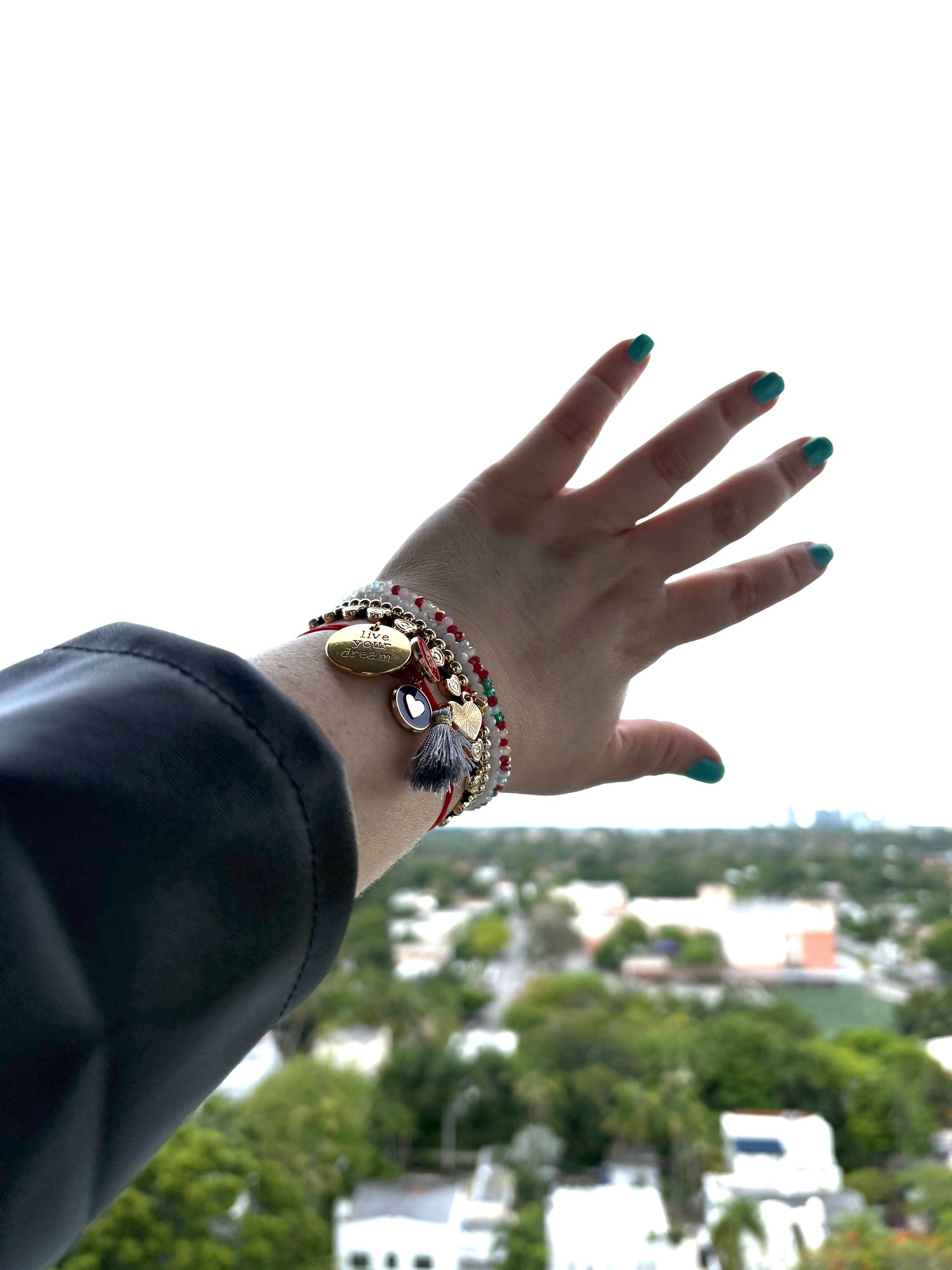 Pulseras de Cordón con baño de oro