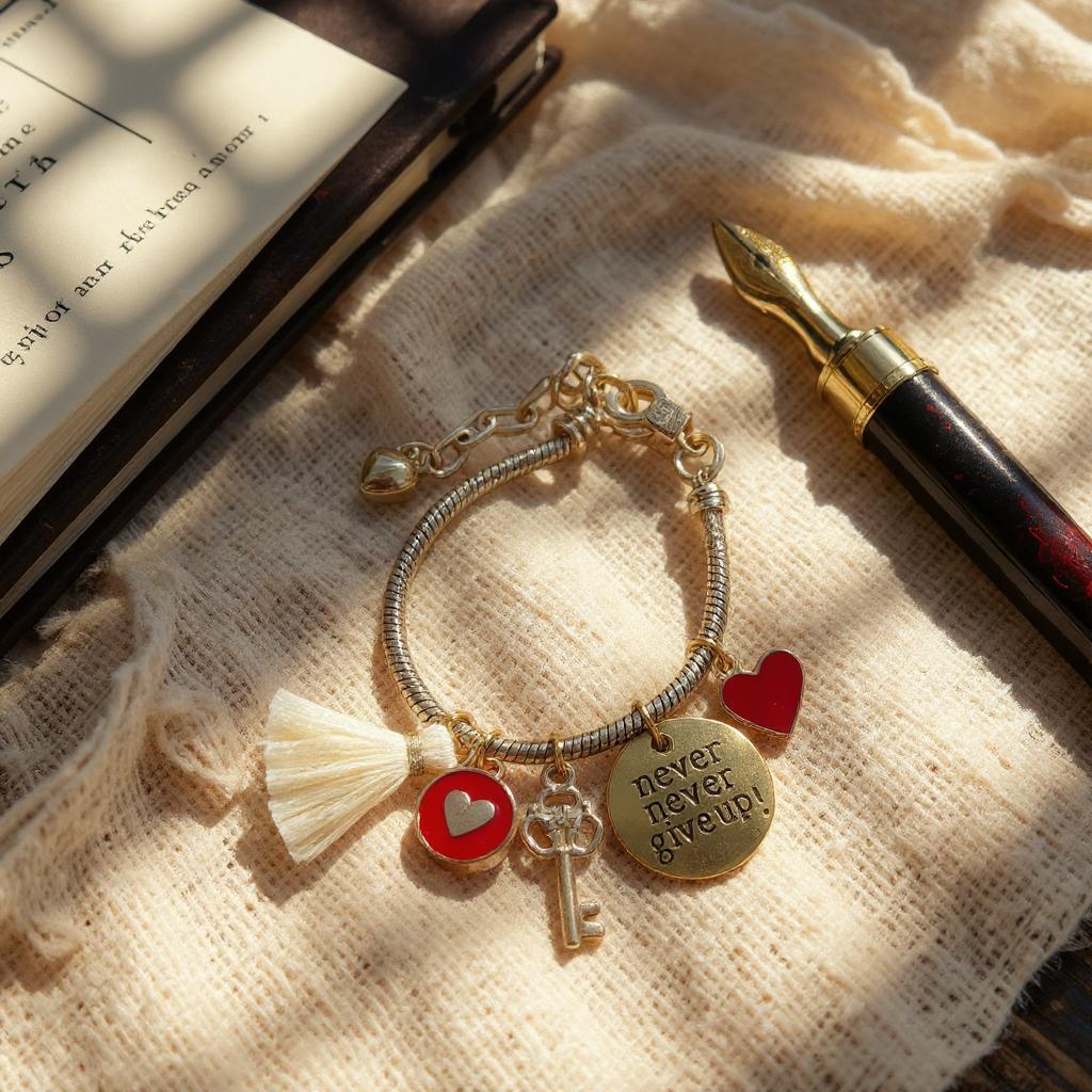 Pulsera de cordón de acero inoxidable bañada en oro con dijes colgantes y cierre extensible – Joyería elegante para mujer